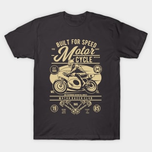 Built For Speed Motorcycle T-Shirt